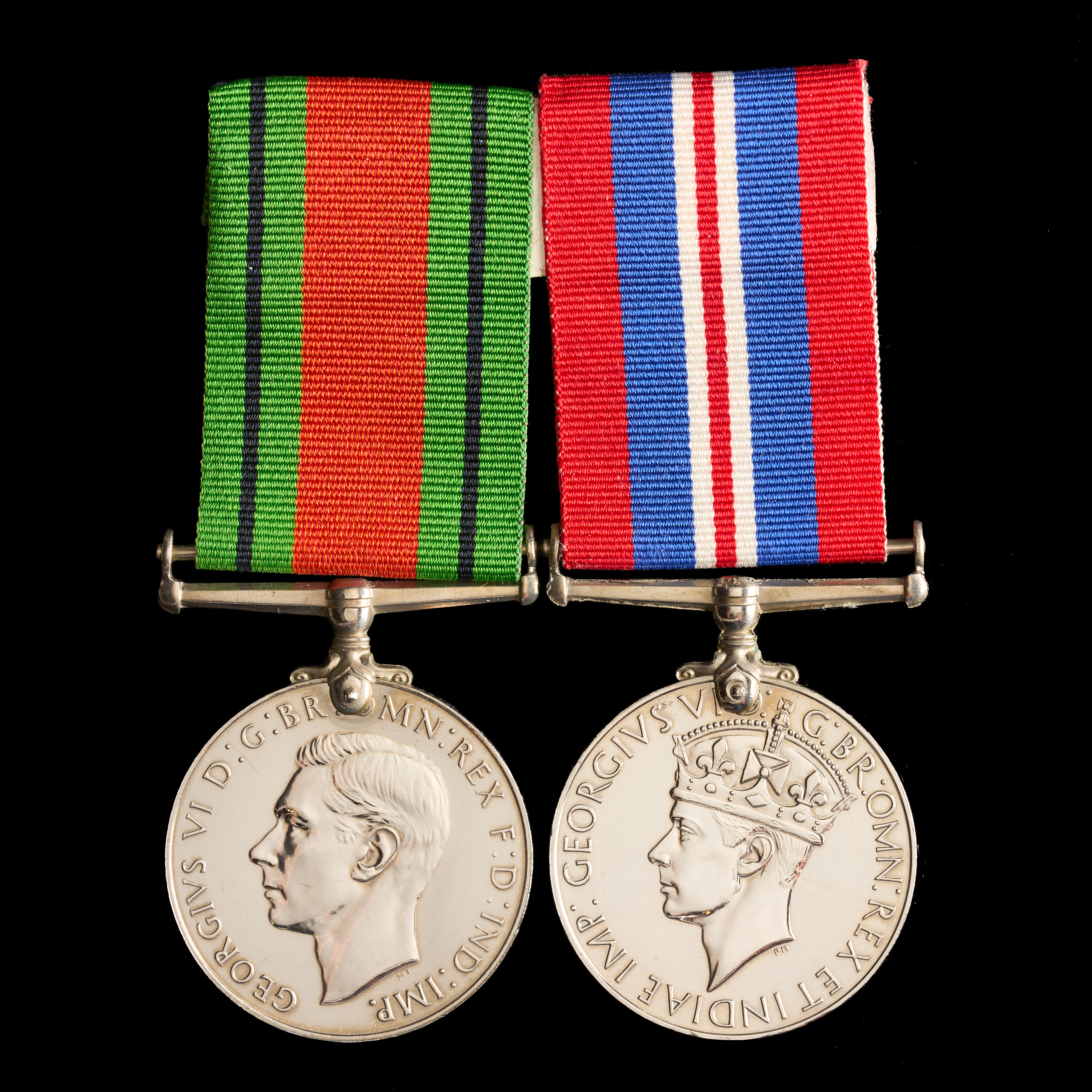 Harry Hardy : (L to R) Defence Medal; War Medal 1939-45